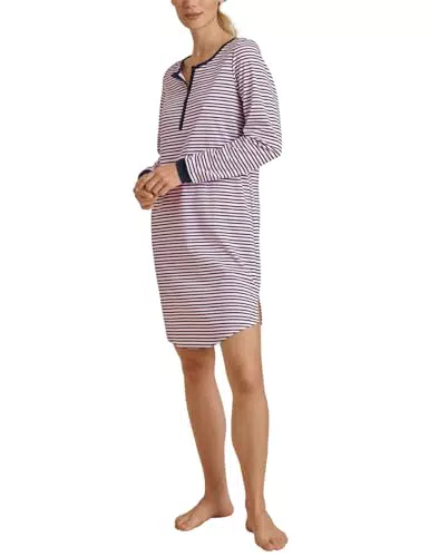 CALIDA Sweet Dreams Langarm-Nachthemd für Damen aus 100% Baumwolle