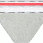 Calvin Klein Damen Bikini Slips aus Baumwolle mit Stretch