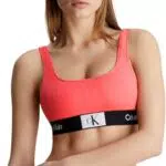 Calvin Klein Damen Bikini Bralette ohne Bügel - Rosa