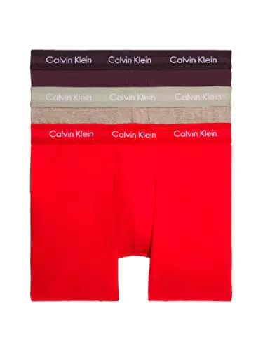 Calvin Klein Herren 3er Pack Boxer Briefs Baumwolle mit Stretch