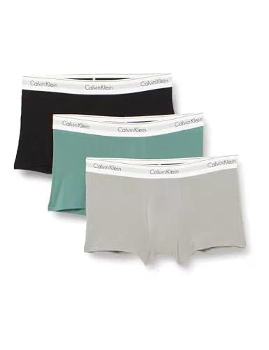 Calvin Klein Herren 3er Pack Boxershorts Trunks Baumwolle mit Stretch