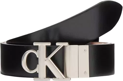 Calvin Klein Jeans Damen Round Mono PL REV LTHR Gürtel 30MM K60K611489