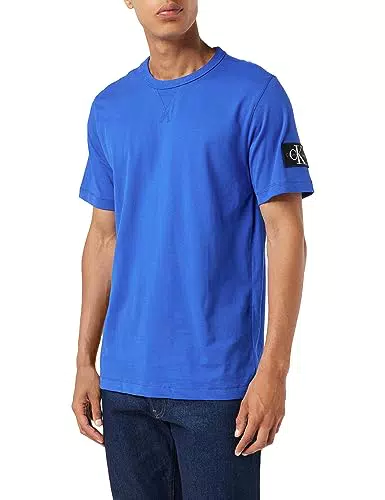 Calvin Klein Jeans Herren Badge Regular Tee J30J323484 Kurzarm Strickoberteile
