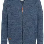 Camel Active Herren Mouliné Strickjacke aus zertifiziertem Organic Cotton