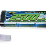 Carson 500608222 NiMH Race Akku 7,2V 2500mAh mit Tamiya Stecker für RC Autos