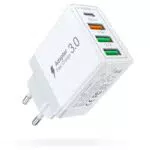 Cawhaw USB C Ladegerät 40W 4-Port PD und QC3.0 für iPhone und Android Geräte