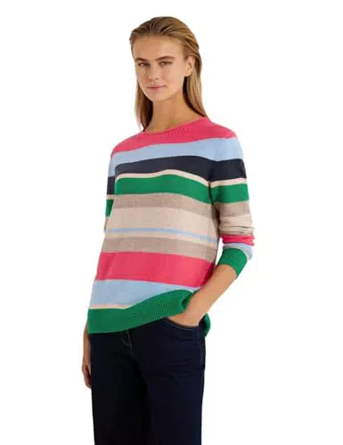 CECIL Strickpullover Damen Gestreift Modell B302551
