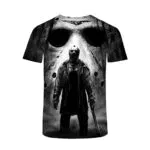CHLOBLOM Jason Voorhees T-Shirt für Horror-Film-Fans und Cosplay
