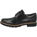 Clarks Herren Batcombe Wing Derbys, Schwarzes Leder
