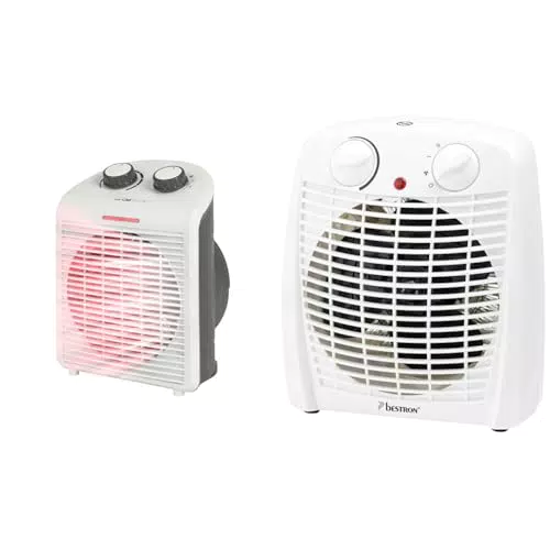 Clatronic Heizlüfter 2000W mit 2 Leistungsstufen – Mobiler und kompakter Heizlüfter