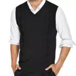 COOFANDY Herren Pullunder V-Ausschnitt Strickweste Business Klassisch