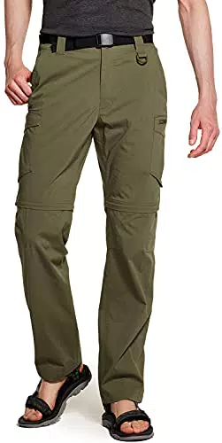 CQR Herren Convertible Cargo Pants - Wasserabweisende Wanderhosen UPF 50+