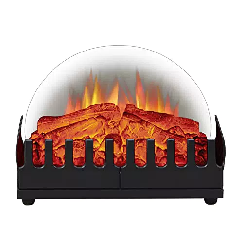 CrownFlame Harry Elektrokamin mit realistischem 3D-Flammeneffekt für Wohnzimmer