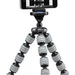 Cullmann Alpha 380 Ministativ mit Smartphone-Halterung, Tragfähigkeit 1,5 kg