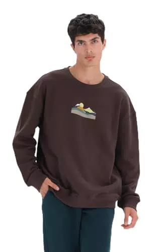Dagi Oversize Sweatshirt mit langen Ärmeln und Rundhalsausschnitt