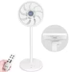 DC Motor Standventilator - Leiser 3D Oszillierender Ventilator mit Fernbedienung