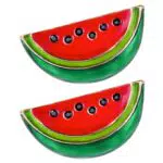 DEARMAMY Wassermelonen Emaille Anstecknadel – Süße Cartoon Brosche für Sommeraccessoires