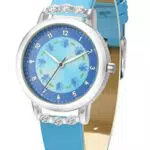 Dekyda Kinderuhr Analog Classic Quarz Uhr wasserdicht mit Blumenzifferblatt