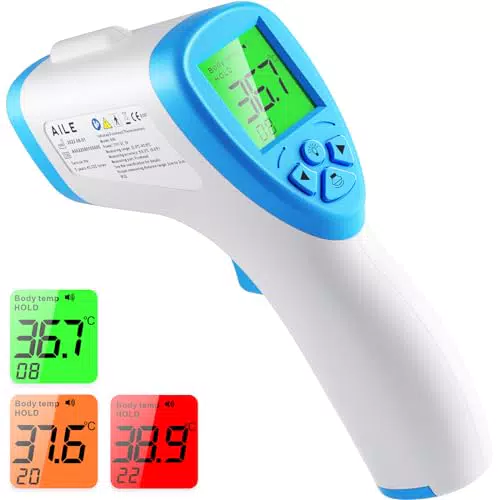 AILE Digitales Fieberthermometer – Kontaktloses Ohr- und Stirnthermometer für Kinder und Erwachsene