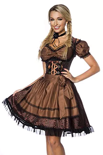 Dirndl Damen Premium Dirndl mit Bluse für besondere Anlässe