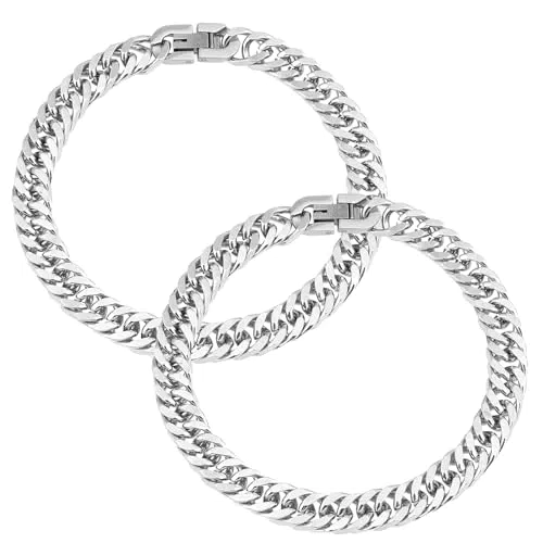 DIVINA VITAE Edelstahl Armband Herren - Kubanische Armkette für Männer