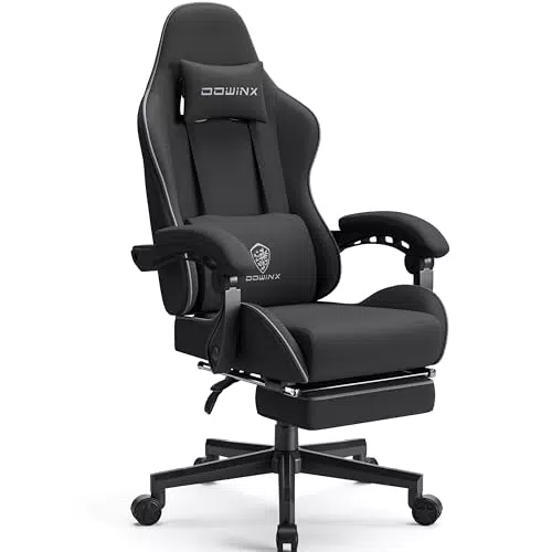 Dowinx Gaming Stuhl Bürostuhl Stoff Tasche Frühling Kissen