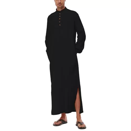 DUOLUVA Herren Kaftan Langarm Thobe