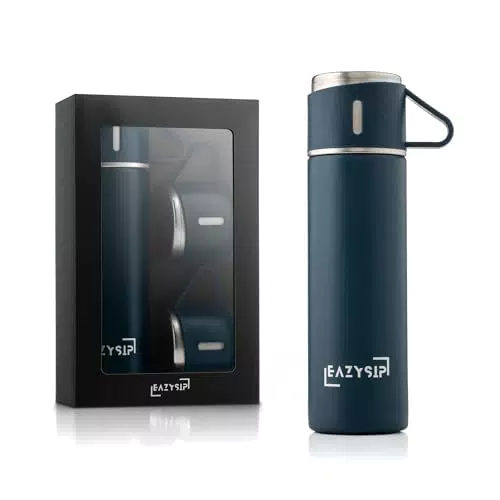 EAZYSIP Thermoskanne 450ml - Edelstahl Isolierflasche BPA-frei, 12h warm, 16h kalt