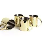 ECHTWERK Kupferbecher-Set aus Edelstahl für Cocktails und Kaltgetränke