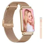 ECOSOON Smartwatch Damen, Fitnessuhr Damen Fitness Tracker IP68 Wasserdicht Uhr mit Schrittzähler Damen mit 123 Sportmodi