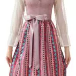 EIISSION Dirndl Damen midi Lang Trachtenkleid Trachtenmode Oktoberfest