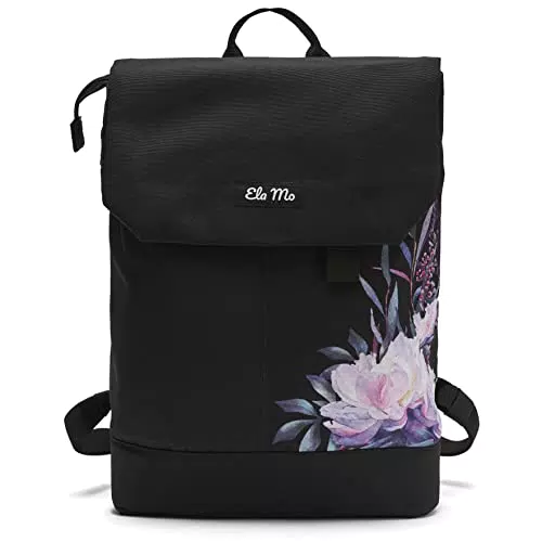 Ela Mo Rucksack Damen - Daypack schön u. durchdacht - Laptop Rucksäcke für Frauen - Anti Diebstahl Tasche für Schule