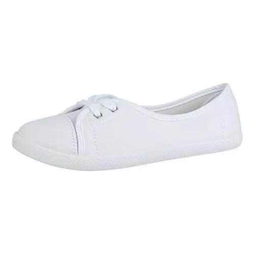 Elara Damen Ballerinas Schnürer Flach Chunkyrayan Modell BD1413