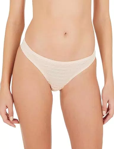 Emporio Armani Damen Brazilian All Over Logo Mesh Briefs