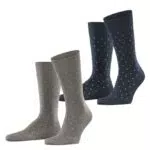 ESPRIT Herren Socken Fine Dot - Gemusterte Baumwollsocken für jeden Anlass