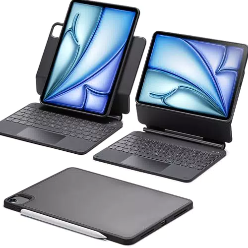 ESR Tastaturhülle für iPad Air 11 Zoll (M2 2024) und iPad Pro 11 mit Trackpad