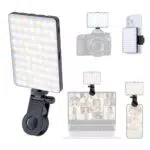 ETENTOUS Selfie Licht mit Clip, dimmbar, 80 LED, 3000K-9900K für YouTube und TikTok