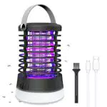 EUQQZU Elektrischer Insektenvernichter für Camping mit 3 Lichtmodi und USB-Anschluss