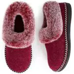 EverFoams Damen Bootie Hausschuhe aus Memoryschaum, rutschfeste Pantoffeln
