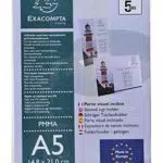 Exacompta Tischaufsteller DIN A5 Hoch- und Querformat, transparent und robust