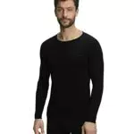 FALKE Herren Baselayer Shirt Warm Rundhals Langarm Funktionsshirt Schnelltrocknend