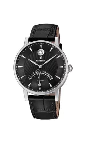 Festina Herren Analog Quarz Uhr F16984/4 mit Lederarmband