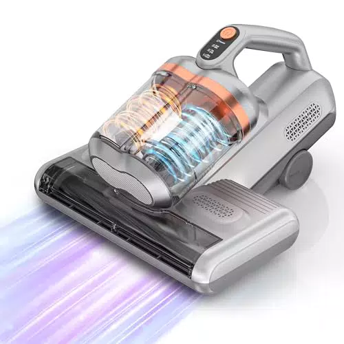 Fey Milbensauger mit UV-C-Licht und Ultraschall für Allergiker, 99,9% Allergene entfernen