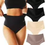 FINETOO High Waist Seamless Shapewear Damen Unterwäsche Tangas