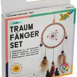 folia 23819 - Bastelset Traumfänger Girly - Set zum Erstellen eines wunderschönen Traumfängers in modernen Pastelltönen