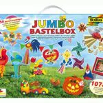 Folia Jumbo Bastelkoffer 50915 - Kreatives Bastelset für Kinder und Erwachsene