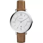 Fossil Damenuhren Jacqueline, Quarzwerk, 36mm Rose Gold Edelstahlgehäuse mit Edelstahlarmband