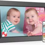 Digitaler Bilderrahmen Frameo 10,1 Zoll WLAN HD IPS Touchscreen, 32GB Speicher, Automatische Drehung