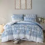 Freyamy Bohemian Bettwäsche Set Geometrisch Vintage aus gebürsteter Mikrofaser