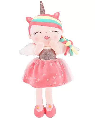 GAGAKU Einhorn Plüschpuppe - Weiche Stoffpuppe für Mädchen, ideales Geschenk